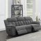 Bahrain Motion Sofa 609541 Charcoal by Coaster w/Options