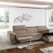 Uve Sectional Sofa in Fabric by ESF w/Power Recliber & Storage