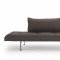 Zeal Sofa Bed in Dark Gray w/Matte Black Legs by Innovation