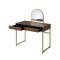 Coleen Vanity AC00670 in Walnut by Acme w/Optional Ottoman