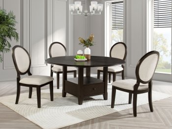 Twyla Dining Set 5Pc 115100 in Dark Cocoa by Coaster [CRDS-115100 Twyla]