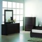 Wing Bed by Beverly Hills in Brown Bycast Leather w/Options