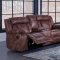 U8036 Motion Sofa in Brown Fabric by Global w/Options