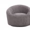 Moon Sectional Sofa in Dark Gray Fabric by J&M w/Optional Chair