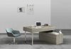 KD12 Modern Office Desk in Matte Grey by J&M