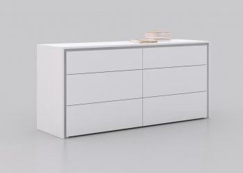 Zen Dresser in High Gloss White Lacquer by Casabianca [CBD-Zen White]