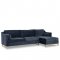 Harlow Sectional Sofa in Indigo Fabric by Klaussner