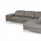 Carnation Sectional Sofa 1872 in Grey Eco-Leather by VIG