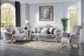 Galelvith Sofa LV00254 in Gray Fabric by Acme w/Options [AMS-LV00254 Galelvith]