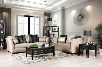 Hampden Sofa SM2273 in Beige Fabric w/Options [FAS-SM2273 Hampden]