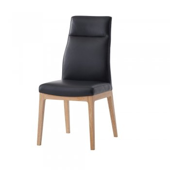 Raquan Dining Chair DN02398 Set of 2 in Black Leather by Acme [AMDC-DN02398 Raquan]