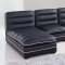 U4150 Sectional Sofa Black Bonded Leather - Global Furniture USA