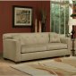 Cafe Microfiber Modern Sofa & Loveseat Set w/Optional Items