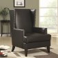 902078 Accent Chair in Black Leatherette by Coaster