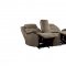 Shola Power Motion Sofa 9848BR-3PWH in Brown by Homelegance