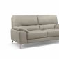 Tatiana Sofa & Loveseat Set in Taupe Leather by Whiteline