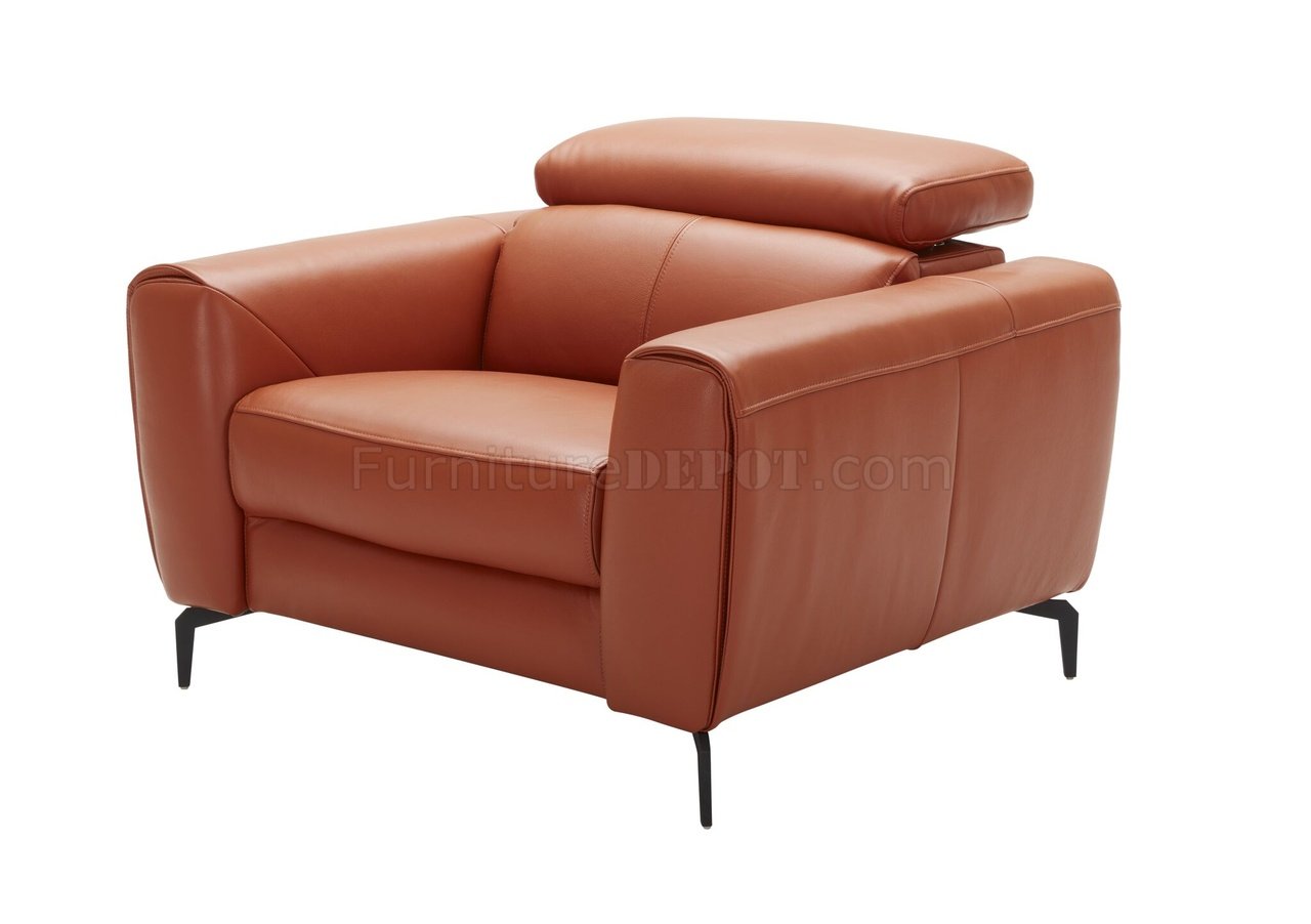 cooper pumpkin leather sofa
