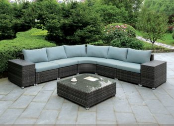 Morgana CM-OS2121-L Outdoor Patio Sectional Sofa w/Coffee Table [FAOUT-CM-OS2121-L-Morgana]