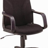 Black Fabric High Back Modern Office Chair w/Adjustable Height