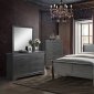 Louis Philippe III CM7866GY 5Pc Bedroom Set in Gray w/Options