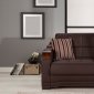 Willow Santa Glory Dark Brown Loveseat Bed by Istikbal