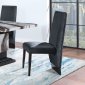 D12DC Dining Chair Set of 4 in Black Velvet by Global