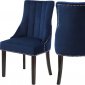 Oxford Dining Chair 721 Set of 2 Navy Velvet Fabric by Meridian