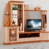 AV3069 Wall Unit in Light Cherry Two-Tone by Pantek