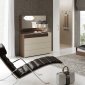 Elena Bedroom by ESF in Off-White & Walnut w/Options