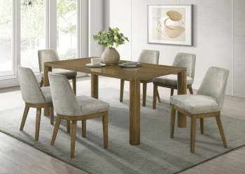 Castlewood Dining Set 5Pc 109351 in Brown Oak by Coaster [CRDS-109351 Castlewood]