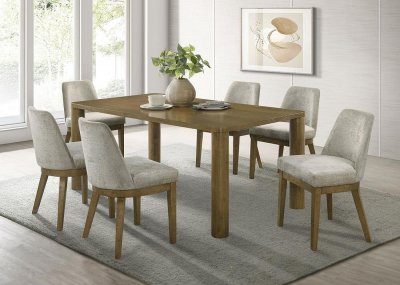 Castlewood Dining Set 5Pc 109351 in Brown Oak by Coaster