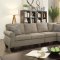 Rhian Sectional Sofa CM6329LG in Light Gray Linen-Like Fabric