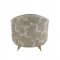 Wilder Chair 54432 in Beige Floral Pattern Fabric by Acme