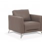 Malaga Chair 55002 in Taupe Leather by MI Piace