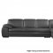 ML157 Sectional Sofa in Gray Leather by Beverly Hills