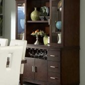 1410-50 Elmhurst Buffet & Hutch in Brown Cherry by Homelegance