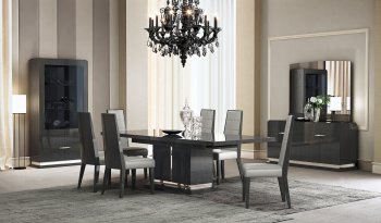 Valentina Dining Table in Grey by J&M w/Optional Items [JMDS-Valentina Day Grey]