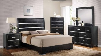 B315 Bedroom in Black w/Optional Casegoods [EGBS-B315]