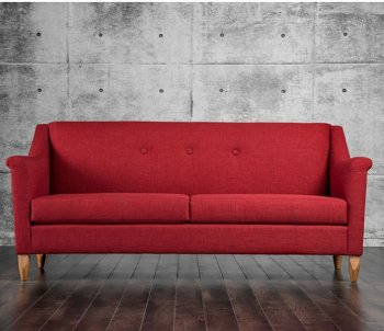 Mallory SM8812 Sofa in Red Fabric [FAS-SM8812-Mallory]