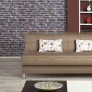 Eco Plus Sofa Bed in Brown Fabric by Casamode