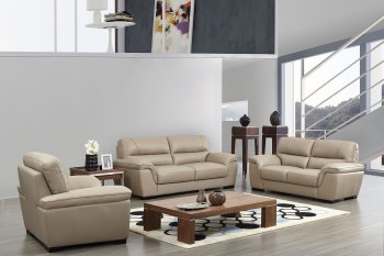 8052 Sofa in Leather by ESF w/Optional Loveseat & Chair [EFS-8052]