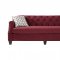 16150 Sofa in Bing Cherry Fabric by Serta Hughes w/Options