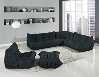 Waverunner EEI-901-BLK Sofa in Black by Modway w/Options [MWS-EEI-901-BLK-Waverunner]