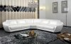 K8346 Sectional Sofa in White Italian Leather by VIG