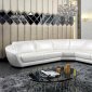 K8346 Sectional Sofa in White Italian Leather by VIG