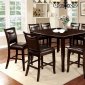 Woodside II Counter Ht Dining Room Set 7Pc CM3024PT in Espresso