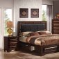 B2750G Bedroom in Cherry w/6 Drawer Bed & Optional Casegoods