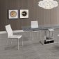 Slim Dining Table w/Glass Top by Whiteline Imports w/Options