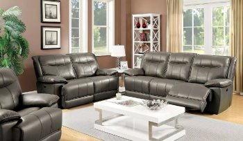 Dolton Reclining Sofa CM6128GY in Bonded Leather w/Options [FAS-CM6128GY-Dolton]