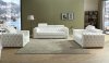 Charlise Sofa & Loveseat Set in White Leather Gel w/Options